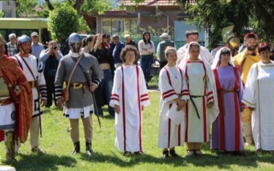 Възстановка на римски пролетен празник от Градище